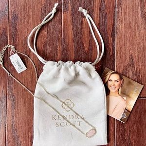 KENDRA SCOTT Elisa Rose Quartz Necklace - NEW!
